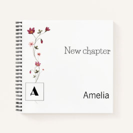 Minimalistische Ruhestandsmonografie Notizblock