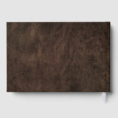 Minimalistische Ruhestandsmusiktastatur Real Foil Gästebuch (Rückseite)