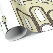 Minimalistische russisch-orthodoxe Kirche Geschenkpapier (Rolleneckpunkt)