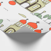 Minimalistische russisch-orthodoxe Kirche Geschenkpapier