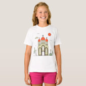 Minimalistische russisch-orthodoxe Kirche T-Shirt (Vorne ganz)