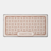 Minimalistische rustikale Blume - Auf Zement überp Schreibtischunterlage (Vorderseite)