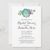 Minimalistische rustikale Brautparty-Karten Einladung (Vorderseite)