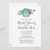 Minimalistische rustikale Brautparty-Karten Einladung (Vorne/Hinten)