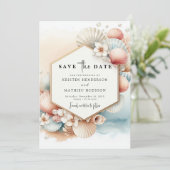 Minimalistische Rustikale Hochzeit Save The Date (Stehend Vorderseite)