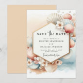 Minimalistische Rustikale Hochzeit Save The Date (Vorne/Hinten)