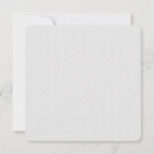 Minimalistische rustikale Holzkarte Save the Date (Rückseite)