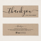 Minimalistische rustikale Kraft Danke, Beilage bes (Vorne & Hinten)