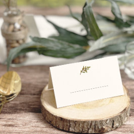 Minimalistische Rustikale Olive Branch Hochzeit ge Platzkarte