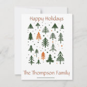 Minimalistische rustikale Pinienweihe Mitteilungskarte (Vorderseite)