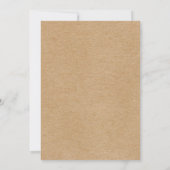 Minimalistische rustikale Save the Date Definition Einladung (Rückseite)