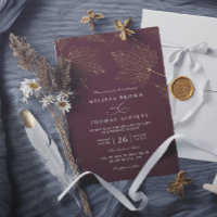 Minimalistische Rustikale Vergoldete Ahorn-QR-Code