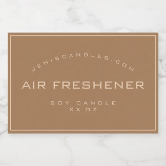 Minimalistische rustikale, Vintage, einfache Kerze Lebensmitteletikett