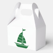Minimalistische Sailboat-Gefälligkeitsbox Geschenkschachtel (Rückseite)