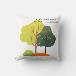 Minimalistische Salbeigrüne Baum-Kissenhülle Kissen
