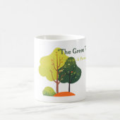 Minimalistische Salbeigrüne-Baum-Klassik-Tasse Kaffeetasse (Mittel)
