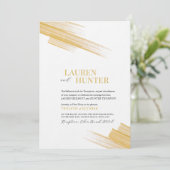 Minimalistische Sand-Tintenlinien Einladung (Stehend Vorderseite)