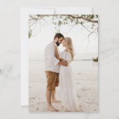 Minimalistische Sand-Tintenlinien Einladung (Rückseite)