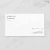 Minimalistische, saubere, Berufliche Visitenkarte (Vorderseite)