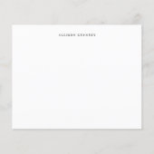 Minimalistische, saubere, graue schwarze Notizkart (Vorderseite)