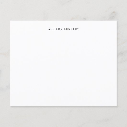 Minimalistische, saubere, graue schwarze Notizkart (Vorderseite)