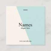 Minimalistische saubere quadratische visitenkarte (Vorderseite)