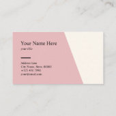 Minimalistische saubere visitenkarte (Rückseite)