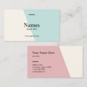 Minimalistische saubere visitenkarte (Vorne/Hinten)