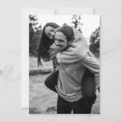 Minimalistische Save the Date Einladung (Rückseite)