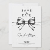 Minimalistische Save the Date Einladung (Vorderseite)