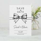 Minimalistische Save the Date Einladung (Stehend Vorderseite)
