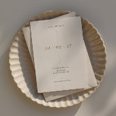 Minimalistische Save the Date Einladung