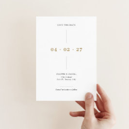 Minimalistische Save the Date Einladung