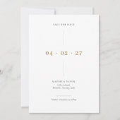 Minimalistische Save the Date Einladung (Vorderseite)