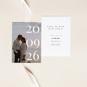 Minimalistische Save the Date Einladung mit Foto