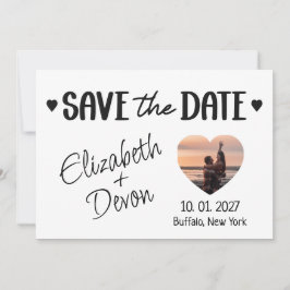 Minimalistische Save the Date Fotokarte