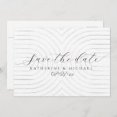 Minimalistische Save the Date Karte (Vorne/Hinten)