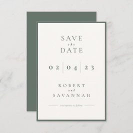 Minimalistische Save the Date Karte anzeigen