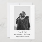 Minimalistische Save the Date-Karte Date (Vorderseite)