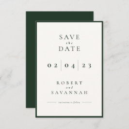 Minimalistische Save the Date-Karte der dunklen Se Save The Date