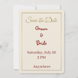 Minimalistische Save the Date-Karte Save The Date
