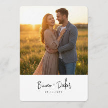 Minimalistische Save-The-Date-Karte