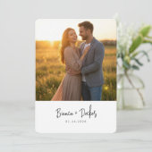 Minimalistische Save-The-Date-Karte Save The Date (Stehend Vorderseite)