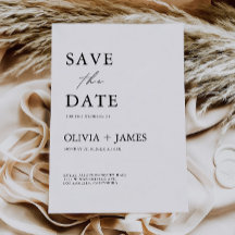 Minimalistische Save the Date Vorlage