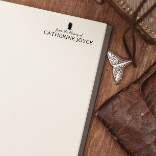 Minimalistische Schale aus der Bibliothek des Buch Gummistempel