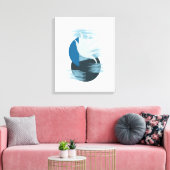 Minimalistische Schattierungen der Blue Calming Le Leinwanddruck (Insitu (Wohnzimmer))