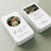 Minimalistische schick MINI SIZE Foto Hochzeit dan Mitteilungskarte