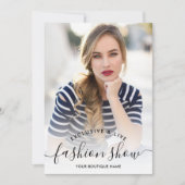 Minimalistische, schicke Fotos aus Marmor Einladung (Vorderseite)