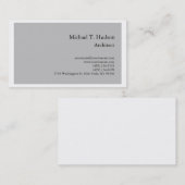 Minimalistische Schlichte Architektur Klassisches Visitenkarte (Vorne/Hinten)