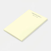 Minimalistische Schlichte Berufliche Creme Post-it Klebezettel (angewinkelt)